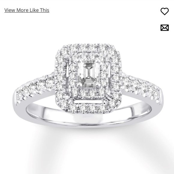 Engagement ring with enhancer. - Picture 1 of 5